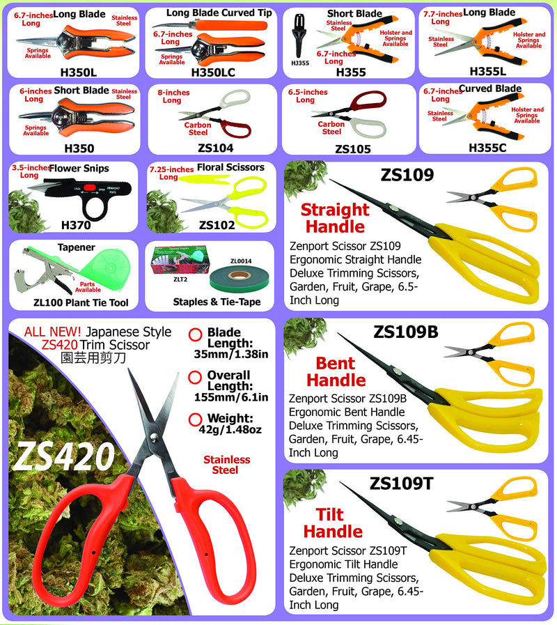 Zenport ZS109 Scissors, Garden/Fruit/Grape, 6.5-Inch Long Fruit/Grape - NewNest Australia