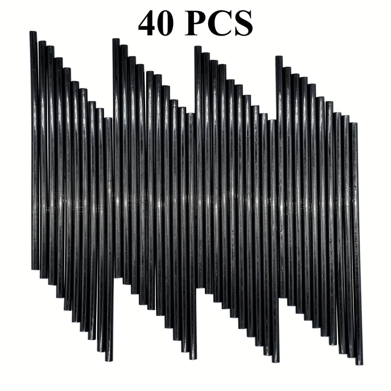 Mini Black Hot Glue Gun Sticks 40 PCS 8" Long x 0.27" Diameter Compatible with Most Glue Guns - NewNest Australia