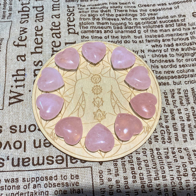10 PCS Rose Quartz Crystals Heart Polished Healing Stones Bulk Wholesale Palm Natural Love Heart Shaped Gemstones Set Reiki Energy Balancing Meditation 1 Rose Quartz - 10pcs - NewNest Australia