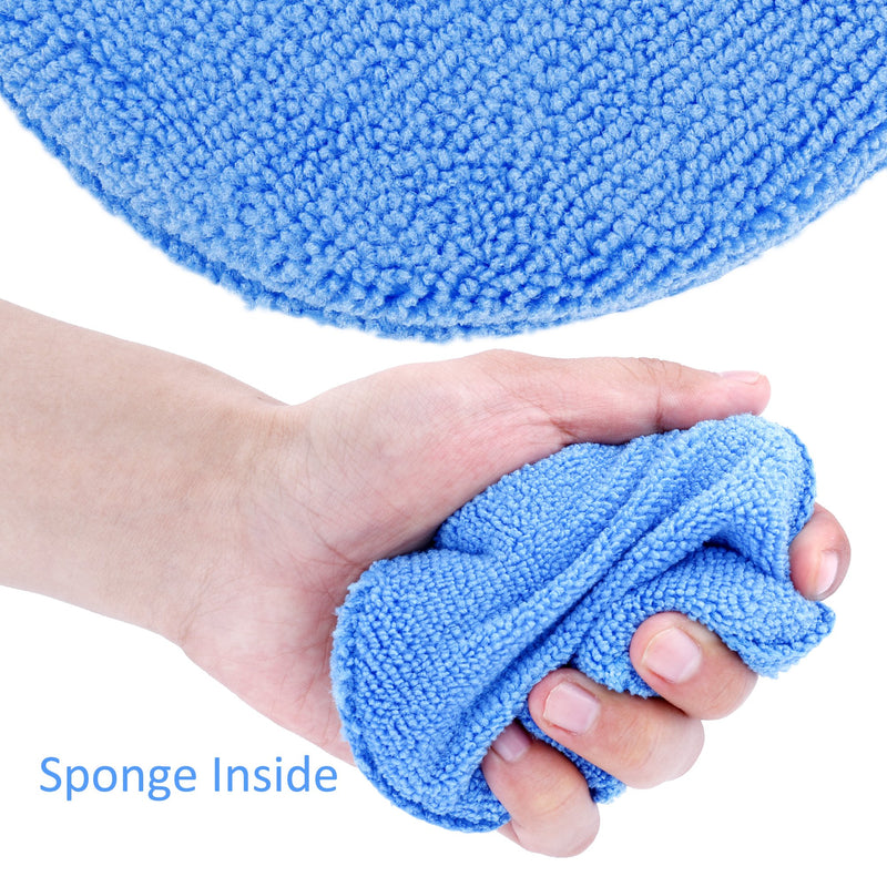 Augshy 15 Pcs Standard Microfiber Applicator Pads - Blue Wax Applicator - NewNest Australia