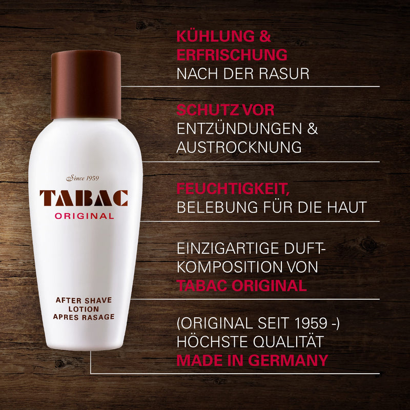 Tabac® Original I After Shave Lotion - Original Since 1959 - invigorates, cools and refreshes - for stressed men's skin I 150ml Splash 150 ml (pack of 1) - NewNest Australia