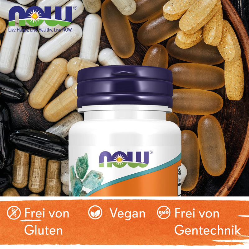 Now Foods, Selenium (selenium), 100mcg, yeast-free, 100 vegan tablets, laboratory tested, vegetarian, gluten-free, soy-free, non-GMO - NewNest Australia