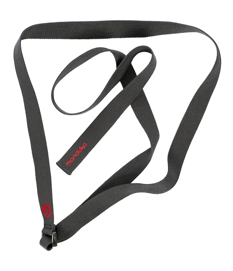 Manduka Align Yoga Strap – Strong, Durable Cotton Webbing with Adjustable Buckle for Secure, Slip-Free Support for Stretching, Yoga, Pilates and General Fitness. Thunder 8 Feet - NewNest Australia