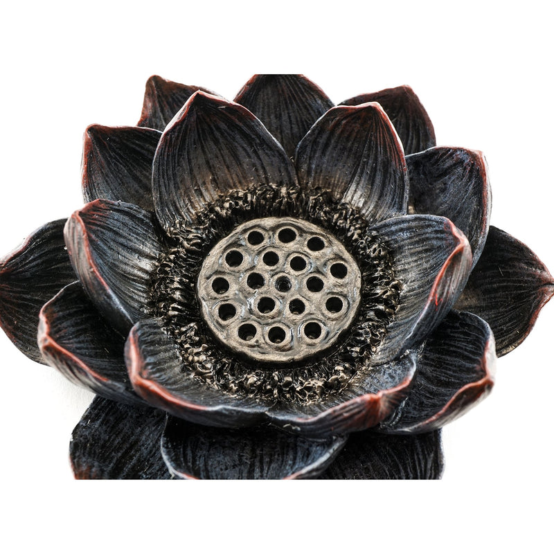 NewNest Australia - Lotus Incense Burner and Votive T-Light Candle Holder Meditation Flower Buddha 1 Bronze 