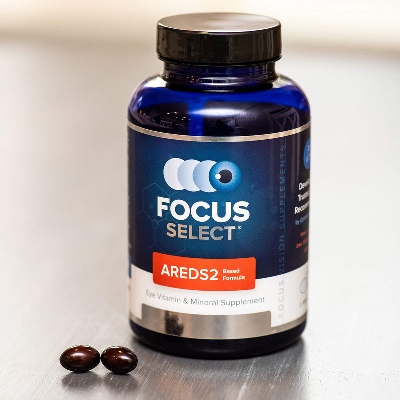 Focus Select® AREDS2 Based Eye Vitamin-Mineral Supplement - AREDS2 Based Supplement for Eyes (60 ct. 30 Day Supply) - AREDS2 Based Low Zinc Formula - Eye Vision Supplement and Vitamin - NewNest Australia