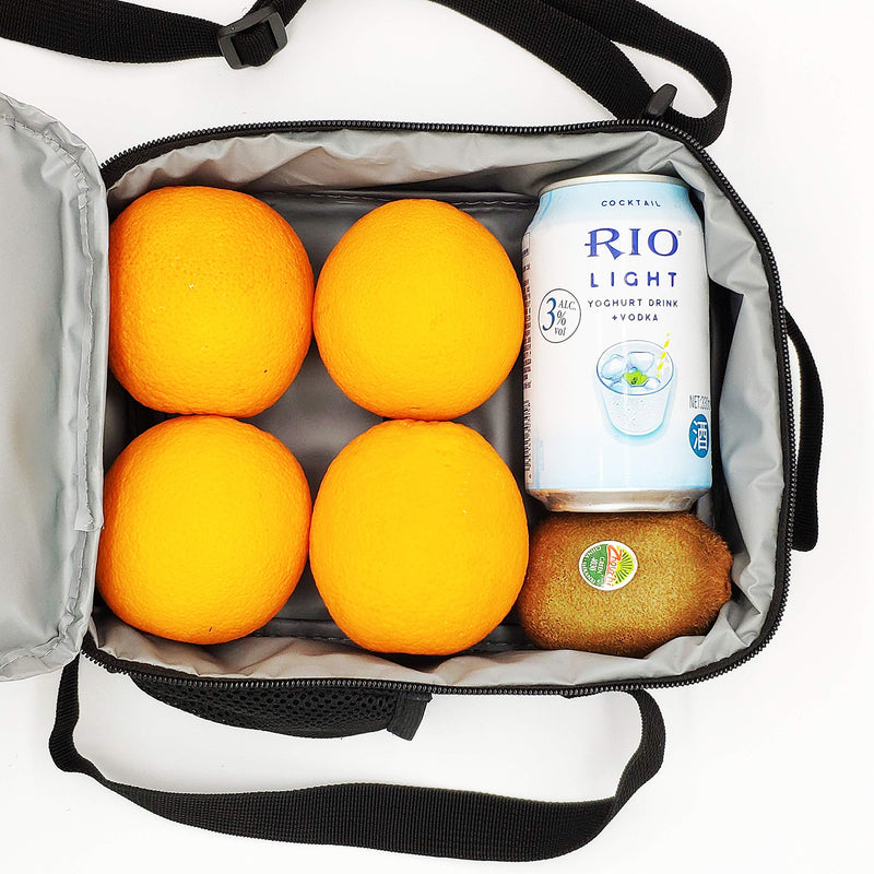 NewNest Australia - PrelerDIY Cute Baby Fox Lunch Bag Tote Lunch Box Food Bag with Zipper & Side Pocket & Shoulder Strap 