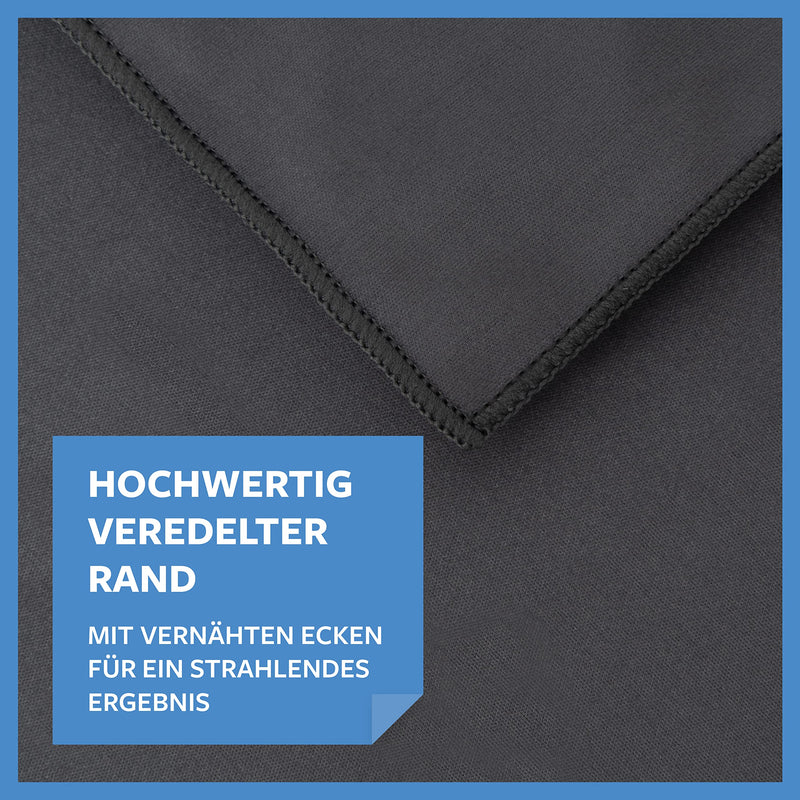 Carbigo® 210 GSM professional microfiber cloth - streak-free cleaning, glasses, screens - lint-free & soft microfiber cloth - innovative polishing cloth display 30x30cm (2x) 2 - NewNest Australia