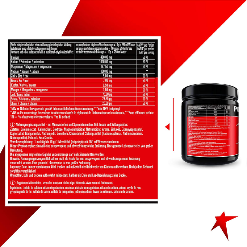 Base Minerals, 400 G Base Powder, Basic Minerals, Organic Citrates, For Balanced Acid-Base Household And Electrolyte Balance, 40-Day Intensive Treatment, Juicy Orange, Made In Germany - NewNest Australia