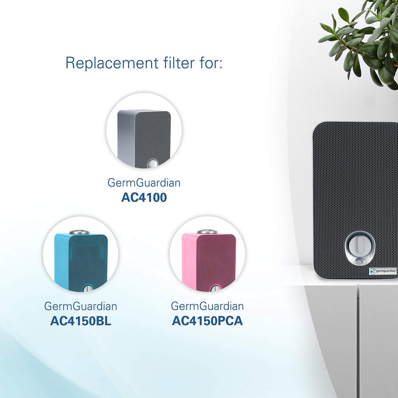 Guardian Technologies GermGuardian Air Purifier Filter FLT4100 Genuine HEPA Replacement Filter E for AC4100, AC4100CA AC4150BL, AC4150PCA Germ Guardian Air Purifiers 1 Pack - NewNest Australia