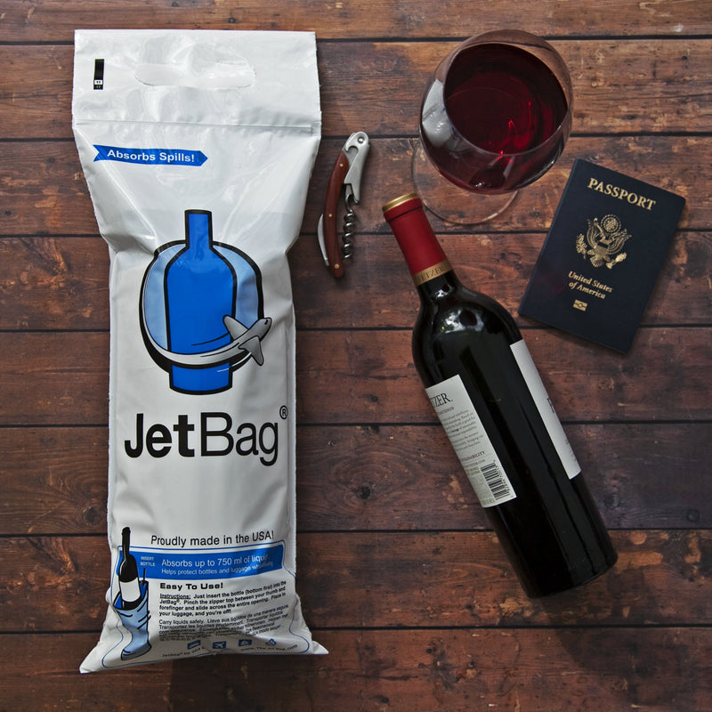 NewNest Australia - Jet Bag Bold - The Original ABSORBENT Reusable & Protective Bottle Bags - Set of 3 - MADE IN THE USA 