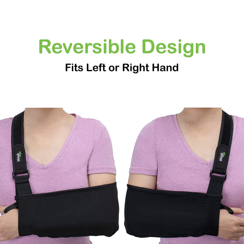 Think Ergo Arm Sling Sport - Lightweight, Breathable, Ergonomically Designed Medical Sling for Broken & Fractured Bones - Adjustable Arm, Shoulder & Rotator Cuff Support (Small/Youth) Small/Youth - NewNest Australia