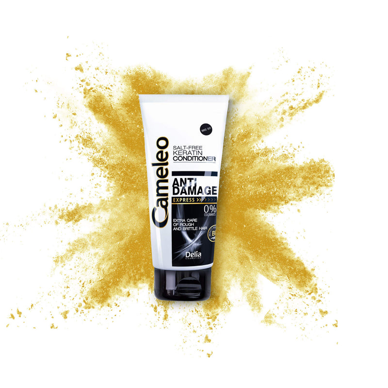 Cameleo - Keratin Conditioner - Repair Treatment with Keratin & Argan Oil for Damaged, Dry Brittle Hair - Thermo Protect - Salt & Paraben Free - 200ml - NewNest Australia