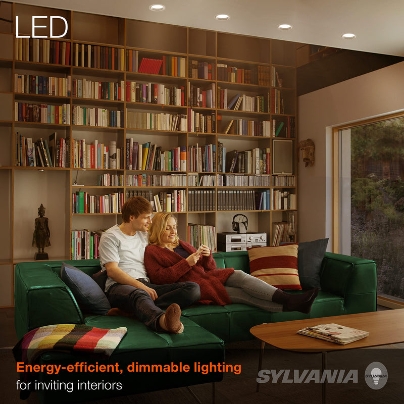 SYLVANIA LED Flood BR30 Light Bulb, 65W Equivalent Efficient 9W, 10 Year, 650 Lumens, Dimmable, 2700K, Soft White - 2 pack (73954) Soft White -2700K 2 Count (Pack of 1) - NewNest Australia