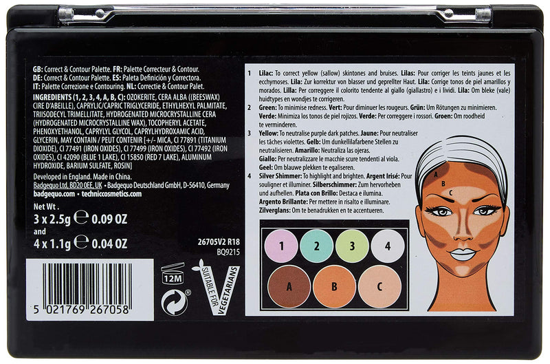 Technic Correct and Contour Face Palette - NewNest Australia