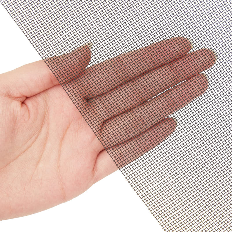 Replacement Adjustable Fiberglass Window Screen Mesh Roll for Patio, Windows, Sliding Doors (Black, 39 x 118 Inches) Black - NewNest Australia