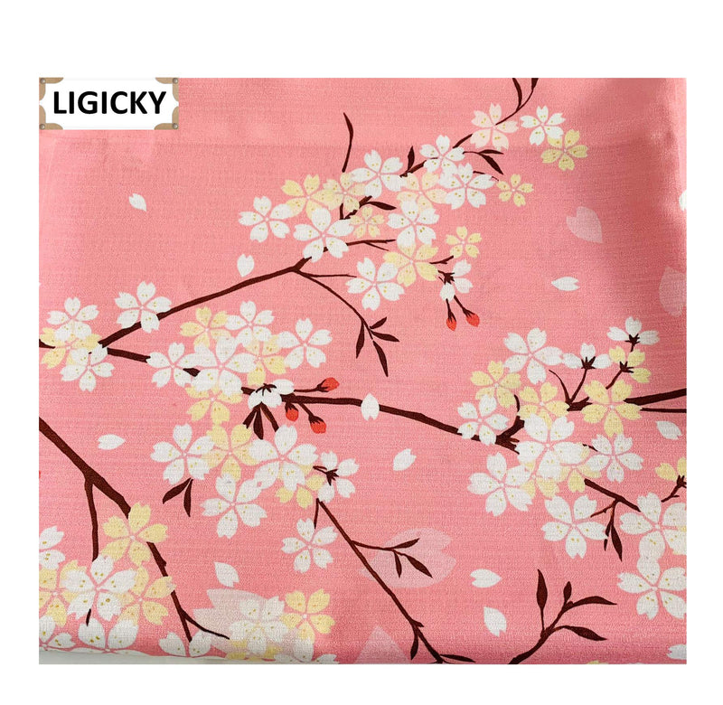 NewNest Australia - LIGICKY Noren Japanese Doorway Curtain Printed Cherry Blossom Door Curtains Window Tapestry for Home Decoration, 33.5"x59" Pink 