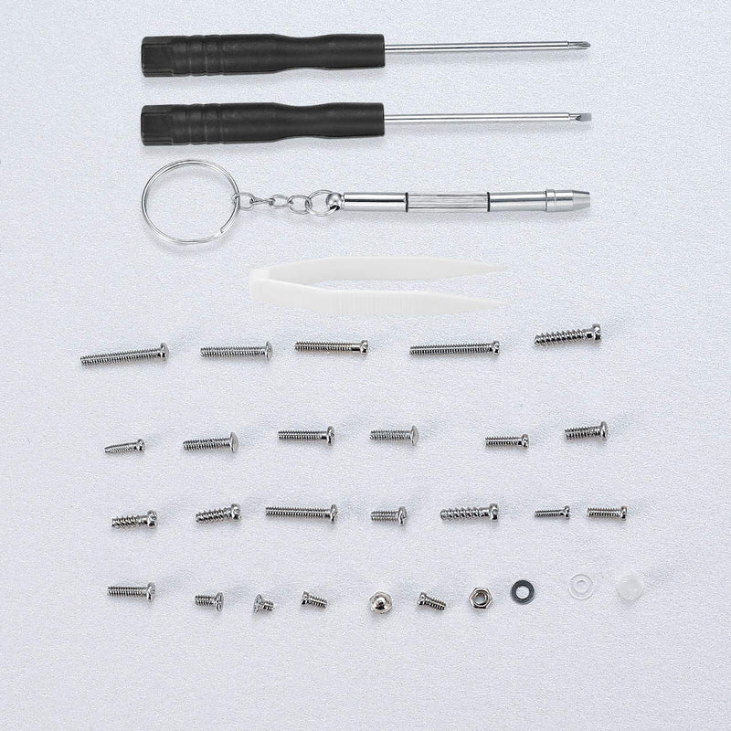 Glasses repair set, 500 pieces glasses repair tool set, with small screws nuts, silicone nose pads, tweezers, micro screwdriver, cleaning cloth, for glasses, sunglasses - NewNest Australia