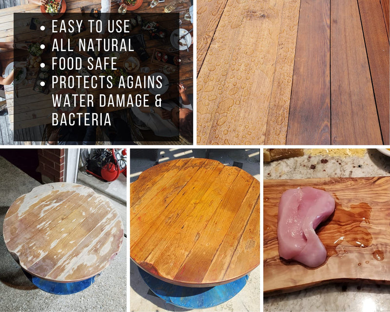 Z's Wood Nectar All Natural Beeswax Furniture Polish & Conditioner (6oz), Made with Tung Oil, Beeswax, & Carnauba Wax - Great on Damaged & Untreated Wood, Sent-CedarWood LemonGrass CedarWood LemonGrass - NewNest Australia