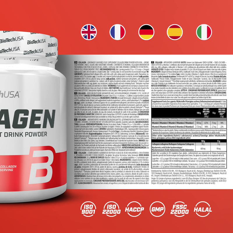 Biotech USA Collagen 300g Tub Lemonade - NewNest Australia
