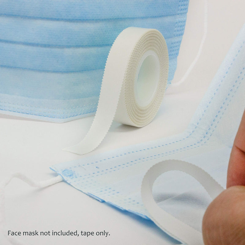 Pro 1502 Self-adhering Face Mask Tape 1/2in (12mm) x 20ft Clear Double Coated Medical, Direct-to-Skin, Fabric to skin. skin friendly adhesive, fluid resistant, Easy to apply, Can reposition/reapply - NewNest Australia