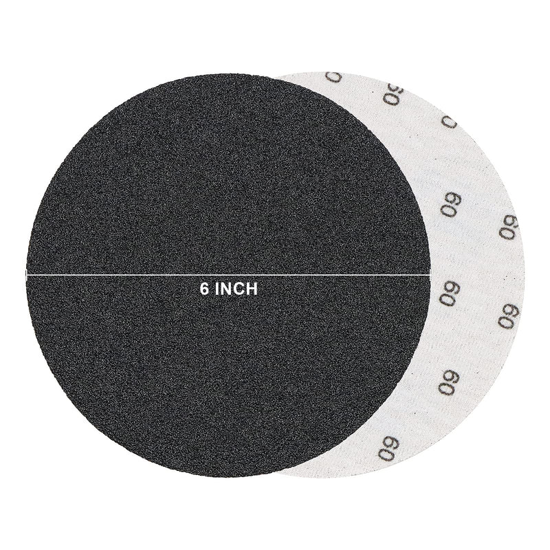 VIBRATITE 6 Inch Sanding Discs-30 Packs Hook & Loop Wet Dry Sandpaper 60 Grit Random Orbital Sander for Automotive Wood Metal Plastic Sanding Polishing - NewNest Australia