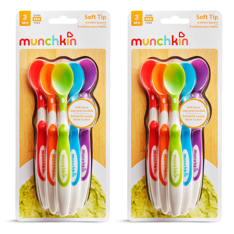 Munchkin 12 Piece Soft-Tip Infant Spoons 12pk Spoons - NewNest Australia