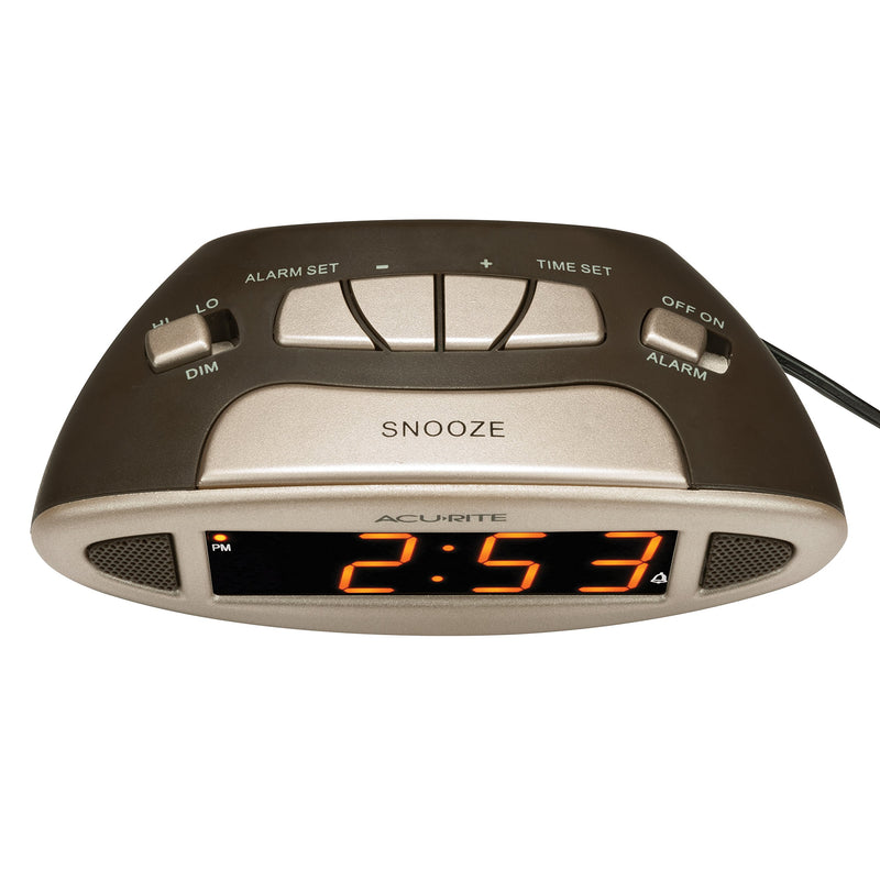 NewNest Australia - AcuRite 13027A Intelli-Time Digital Alarm Clock,Black 