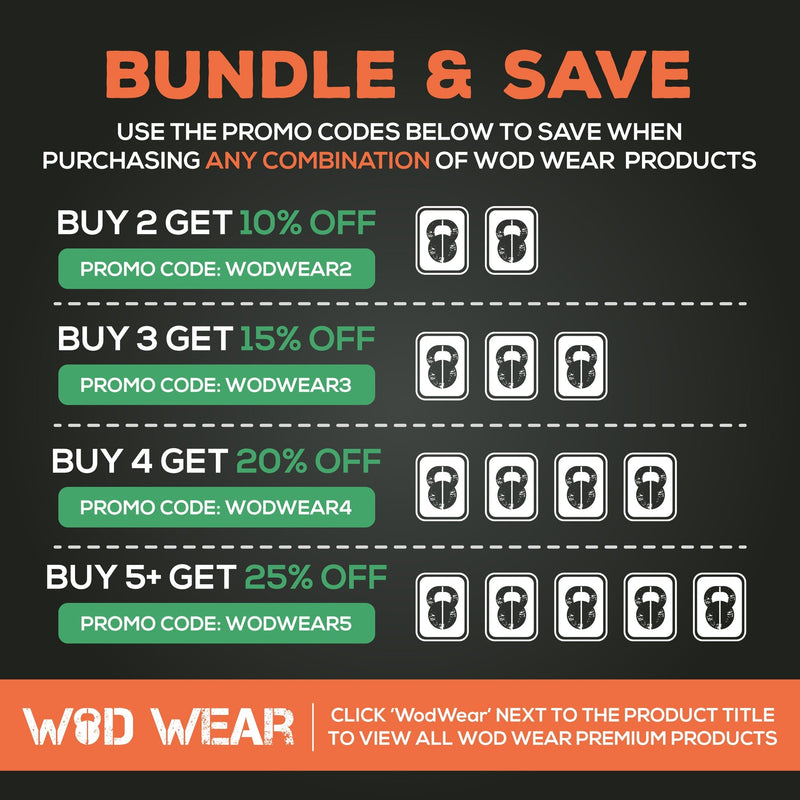WOD Wear Wrist Wraps with Thumb Loop for Powerlifting, Strength Training, Bodybuilding, Cross Training, Olympic Weightlifting, Yoga - One Size Fits All - 100% Black // Blue Stitch - NewNest Australia
