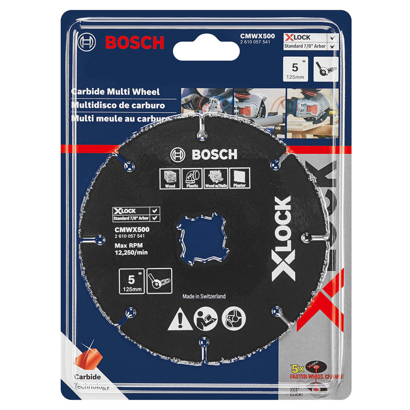 BOSCH CMWX500 5 In. X-LOCK Carbide Multi-Wheel - NewNest Australia