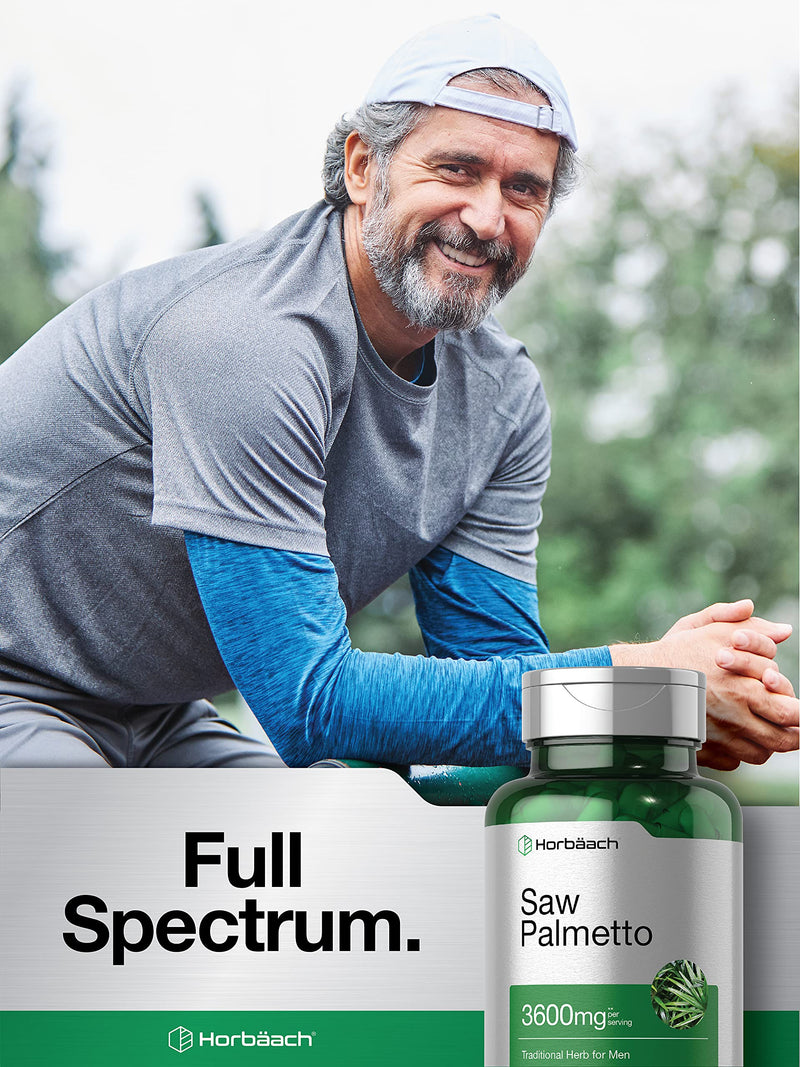 Saw Palmetto Extract | 120 Capsules | Gluten Free | from Saw Palmetto Berries | by Horbaach - NewNest Australia