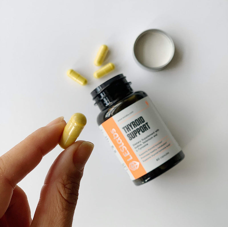 LES Labs Thyroid Support, Natural Supplement for Thyroid Health, Metabolism & Thyroid Hormone Levels, 60 Capsules - NewNest Australia