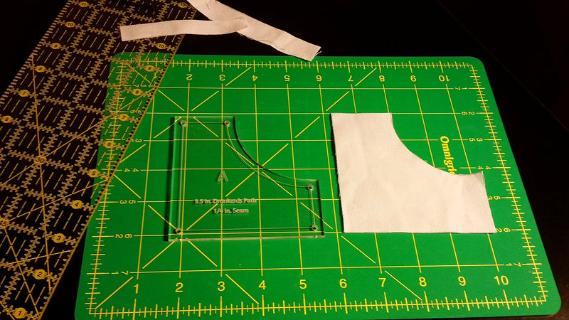 Drunkards Path Quilting Templates 7" & 3.5", with 1/4" Seam Allowance - 4 Piece Acrylic Template Set - NewNest Australia