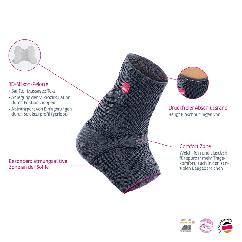 medi Achimed - Achilles tendon bandage unisex | silver | Size IV | Bandage to relieve the pressure on the Achilles tendon | Can be worn on both sides - NewNest Australia