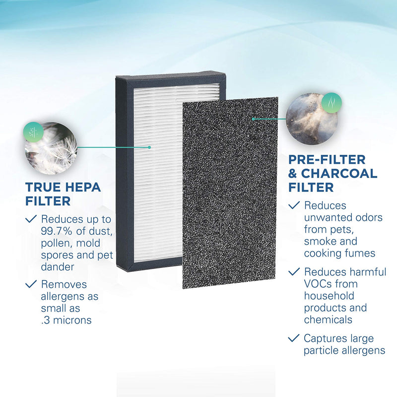 Guardian Technologies GermGuardian Air Purifier Filter FLT4100 Genuine HEPA Replacement Filter E for AC4100, AC4100CA AC4150BL, AC4150PCA Germ Guardian Air Purifiers 1 Pack - NewNest Australia