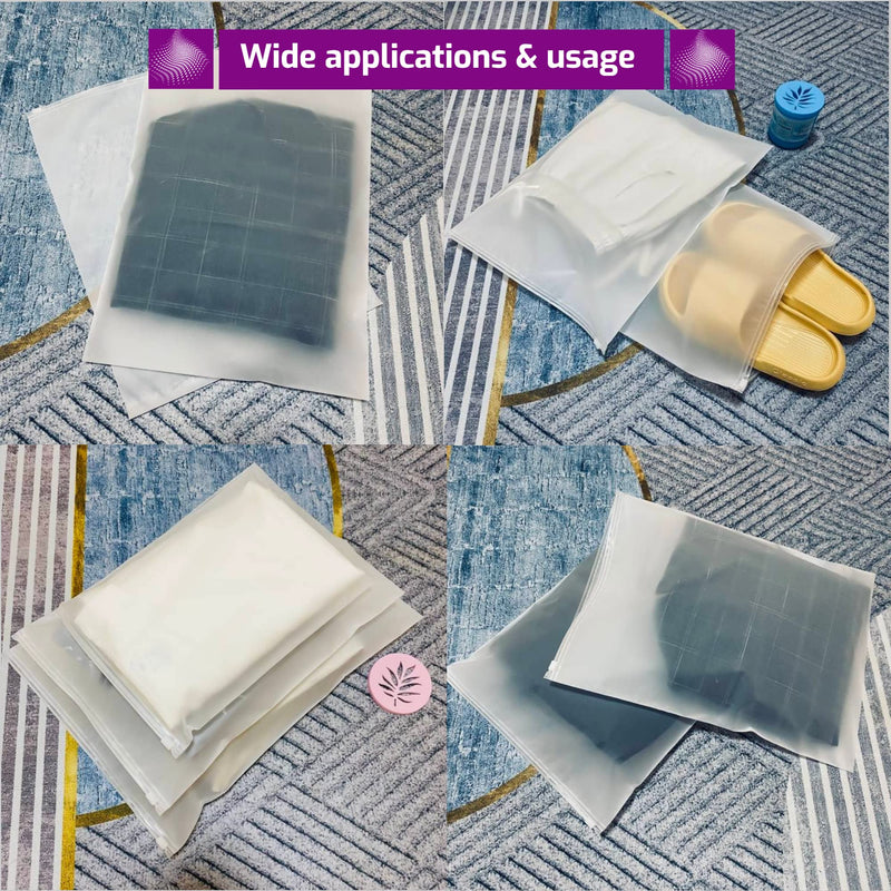 Marrie Ziplock Bags for Clothes Hospital Maternity Essentials Travel Space Saver Luggage Organiser No Vent Frosted Storage Pouch for Shoe Toiletries Garments School Trips Toys Home Cosmetic Pack of 20 Pack of 20 - Mixed - NewNest Australia