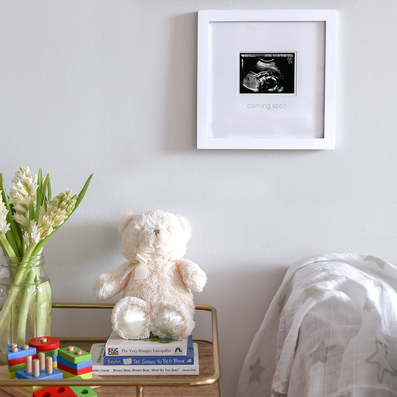 Pearhead Baby Coming Soon Sonogram Picture Frame, Pregnancy Keepsake Photo Frame, Gender-Neutral Baby Nursery Décor Coming Soon Frame - NewNest Australia