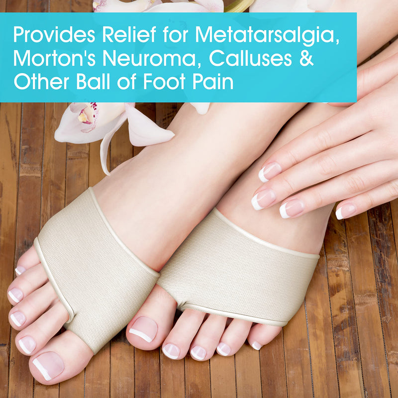 Medipaq® LARGE Metatarsal Gel Protector Cushion Pads - Relieve Ball of Foot Pain - Metatarsal Pads - Metatarsalgia Insoles - Metatarsal Insoles - Mortons Neuroma - Metatarsal Support (1x Pair Size 7-12) UK 7 - 12 - NewNest Australia
