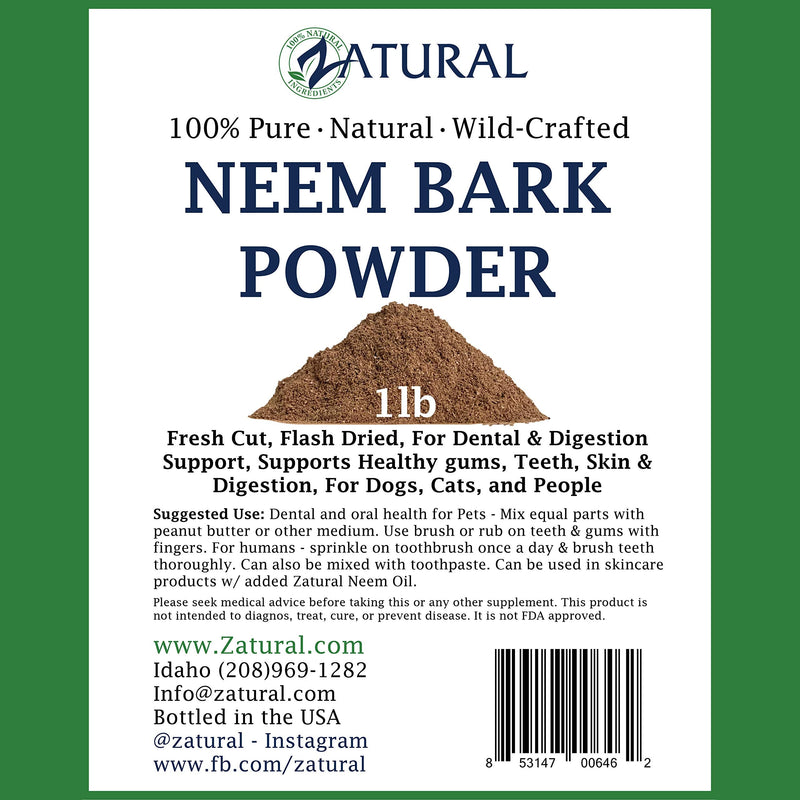 Neem Bark Powder 16ounce-Dental and Digestion Support-Tooth Powder-Pure Neem Bark Powder - NewNest Australia