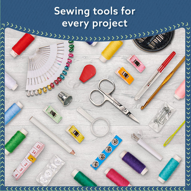 ﻿ARTIKA Sewing Kit for Adults and Kids - Small Beginner Set w/ Multicolor Thread, Needles, Scissors, Thimble & Clips - Emergency Repair and Travel Kits - Sewing Accessories and Supplies Rainbow - NewNest Australia