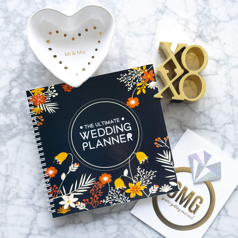 The Wedding Planner | A Complete 80 Pages Hardcover Organizer that Includes Checklists, Party Planner, Budget Organizer, Honeymoon and More | Wedding Planner Book and Organizer for The Bride | Wedding Gifts for Bride and Groom - NewNest Australia