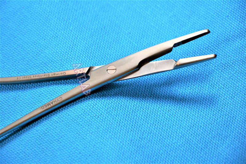 1 TC Olsen Hegar Needle Holder 6.5 Inch Needle Holder Hemostat Scissors Gold Handle Rings Cynamed German Stainless - NewNest Australia