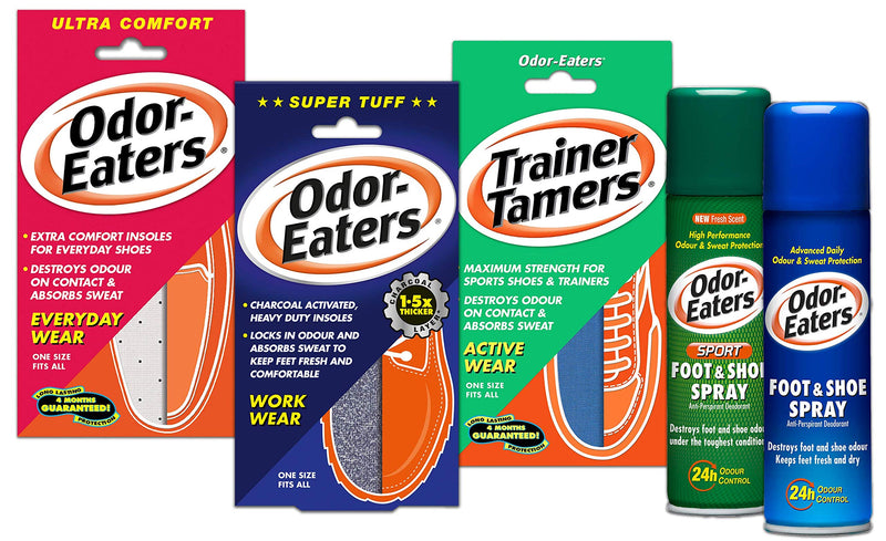Odor-Eaters Ultra Comfort, Odour-Destroying, Deodorising comfort insoles, for everyday wear 1 Pair - NewNest Australia