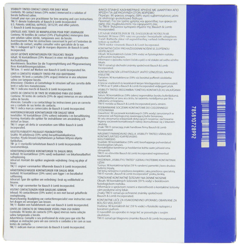 Bausch + Lomb SofLens daily disposable daily lenses, spherical contact lenses, soft, 90 pieces BC 8.6 mm / DIA 14.2 / -6 diopters -6.0 diopters 8.6 millimeters 14.2 millimeters - NewNest Australia