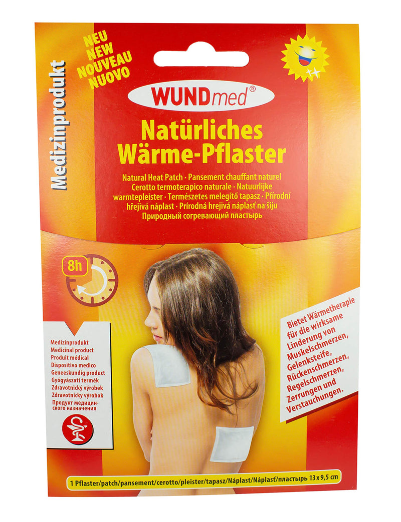 WUNDmed natural heat plaster 13 x 9.5 cm, 10 pieces (pack of 10) - NewNest Australia