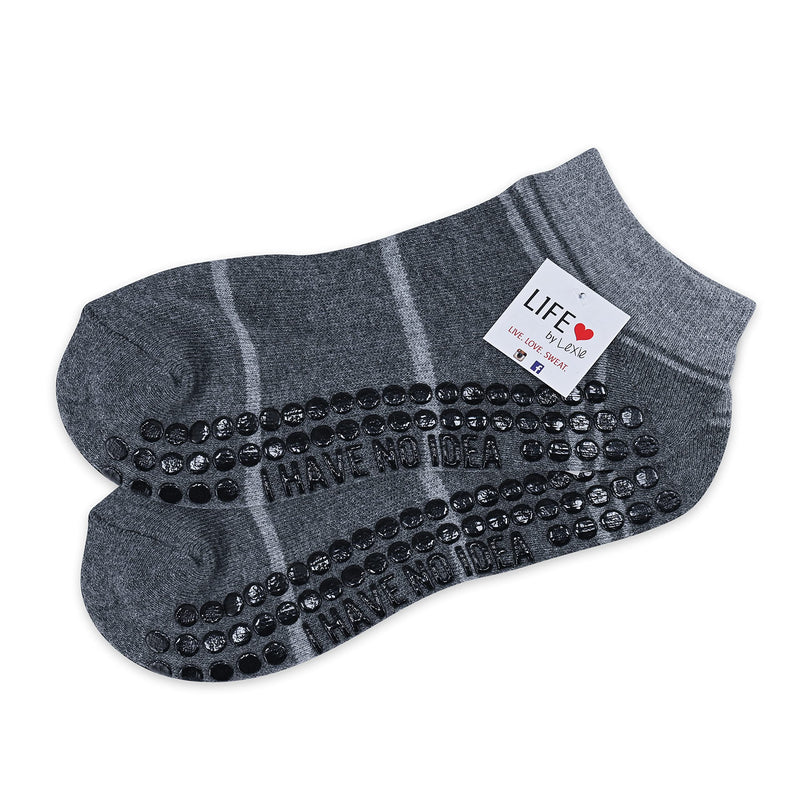 Sticky Grip Socks for Barre, Pilates, Lagree, Yoga, Dance - Life By Lexie Non Slip Women's Socks No Idea - NewNest Australia