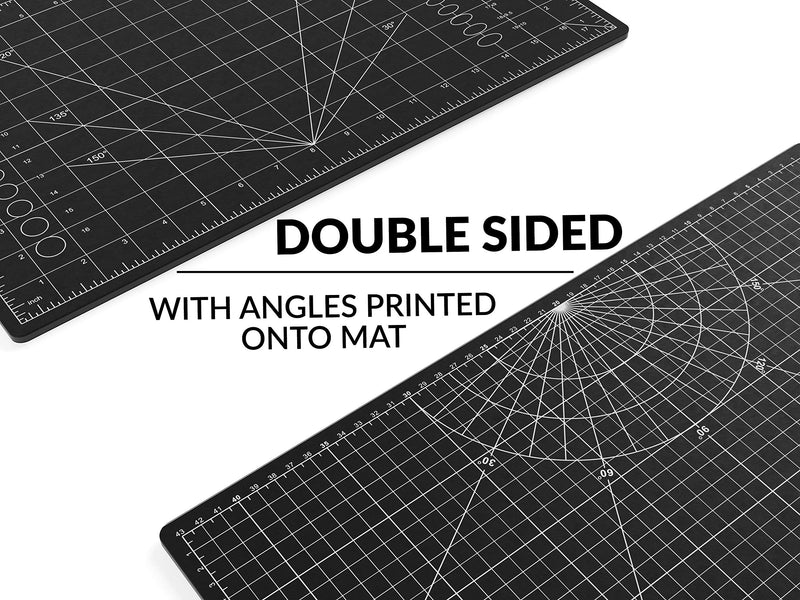 XNM Creations Premium Self Healing Cutting Mat - 12 Inches by 18 inches - A3 , 3 Layer Quality PVC Construction - Dual Sided, Imperial and Metric Grid Lines - Perfect for Cutting, Sewing, and Crafts 12 x 18 - NewNest Australia