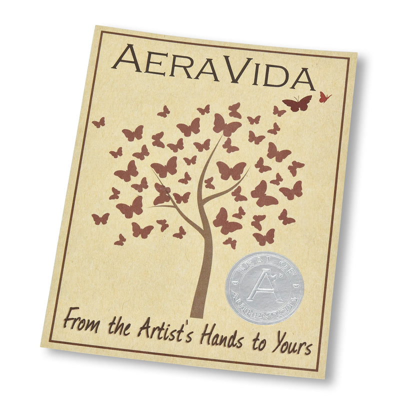 NewNest Australia - AeraVida Light Natural Mango Tree Wood with Bark Set of 5 Drink Coasters 