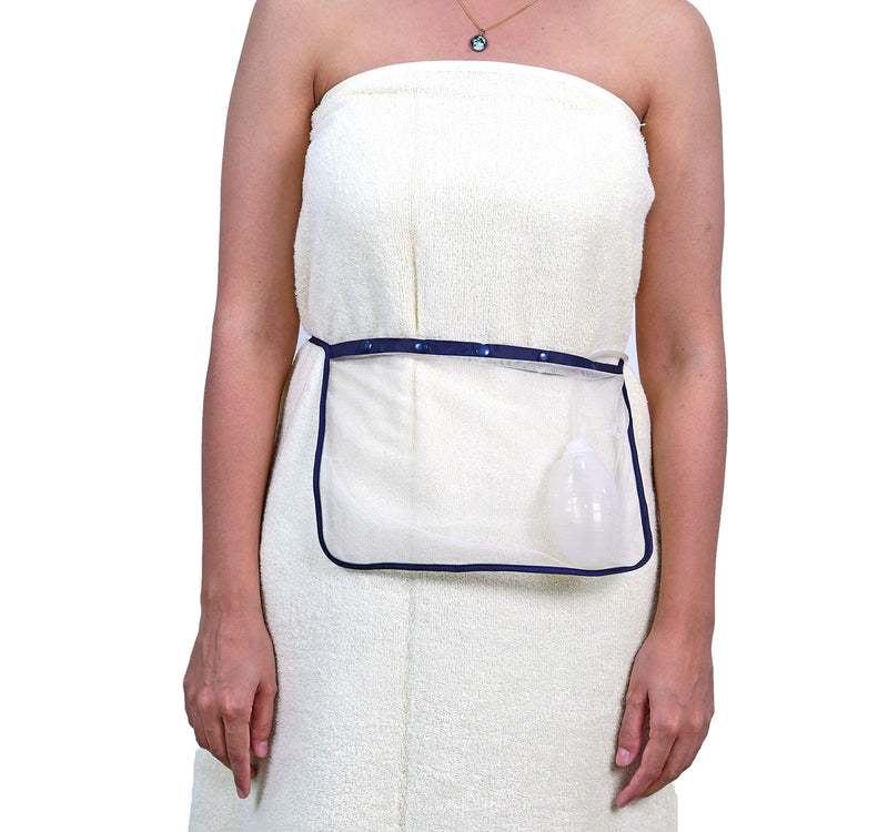 Mastectomy & Post Surgery Drain Carrier Belt & Shower Holder (Two Pack Black/Navy) Black / Navy - NewNest Australia