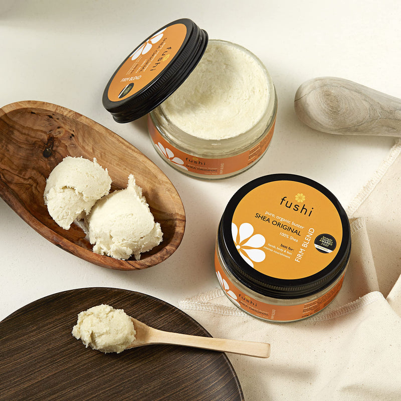 Fushi Organic Shea Butter 200g | Creamy, Handmade & 100% pure | Vitamins A, E & F | Unrefined, Fresh-Pressed For Skin Soothing, Natural Healing & Moisturising | Ethical & Vegan | Made in the UK 200 g (Pack of 1) - NewNest Australia