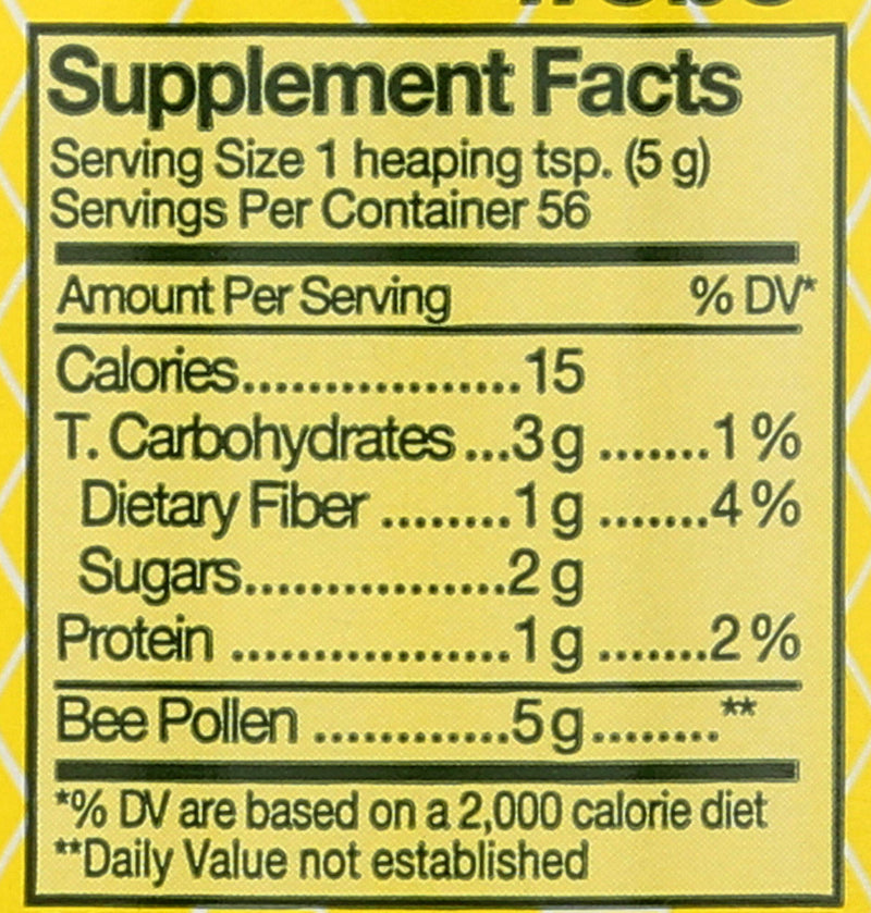 Bee Pollen - Low Moisture Whole Granulars - 10 oz - NewNest Australia